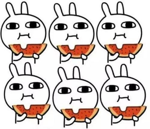 可爱简笔画吃瓜,简笔画中的可爱吃瓜时光